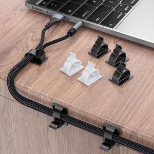 【Free Shipping】Adjustable Cable Management Clips Adhesive Cable Organizer Sticky Wire Clips Cord Holder for TV PC Ethernet Cables