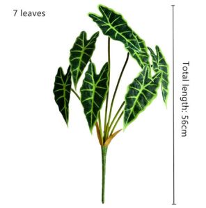 Cây giả - cây trầu bà lá sọc 7 lá cao 70cm