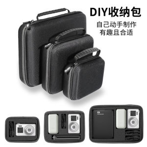 Multi-Functional Digital Storage Box Shock-Proof Hard Shell Mobile Hard Disk Power Bank Organizer Case for DJI CCD Accessories Sports Camera Mouse