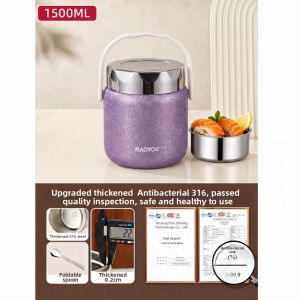 WANGLIMIAO | 24-hour Insulated Lunch Box