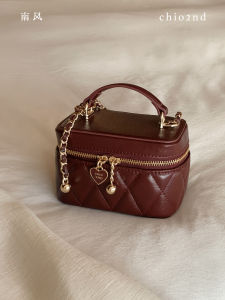 Small Red Box Handbag Shoulder Bag Crossbody Bag
