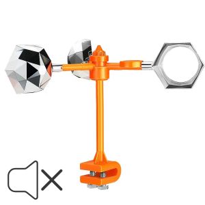 Garden vegetable field Ultrasonic Solar Bird Pest Repeller 360 Degree Rotating Reflector Drive Away Bird Device