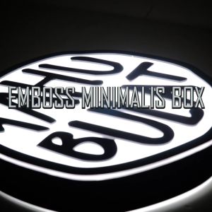 30cm Mini Round Sign Box I Neon Box Bulat Kecil Gambar Custom