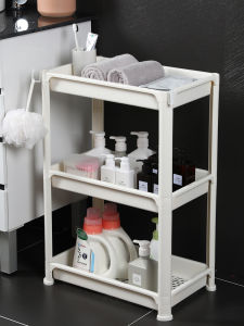 Bathroom Storage Rack Thickened Widened Plastic Floor Bathroom Storage Rack Toilet Kitchen Crack Storage Rack