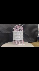 1 แผง 20 ชิ้น (รวม 60 ดวง) โมดูลแสง 3W 12V สีเต็มรูปแบบ 3030 LED Module Light Round 3D Beads ขนาด 75 * 20 มม. ไฟตกแต่งรถยนต์