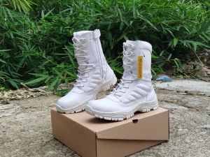 Rumaos full putih sepatu PDL satgas kulit