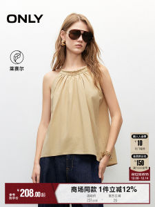 Comfortable Breathable Loose round Neck Tie Drapey Chiffon Top Womens Fashionable Versatile Autumn New Arrival Only2025
