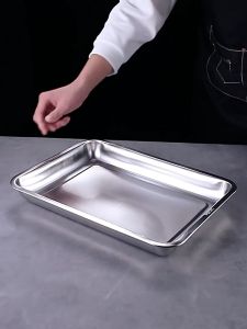 BW-C1217 Nampan Persegi Bahan Stainless Steel Premium Wadah Makanan / Baki Tray Nampan Loyang Kotak