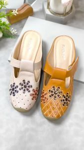 IVORY Sepatu Wanita Mules Bordir Import 321-2779