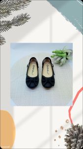 MSA Sepatu Anak Perempuan Flatshoes Balet Pita Warna Hitam