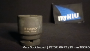 Mata Soket PUKUL 25 mm 1/2" inch DR. 6 PT / Kunci Socket IMPACT Sock Spanner TEKIRO