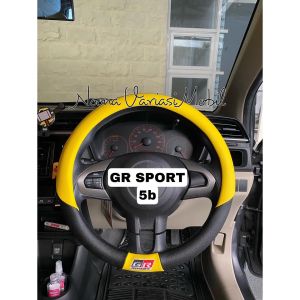 Cover Sarung Setir Mobil GR SPORT Ed 5 Kuning Agya Yaris Raize MBTECH original
