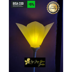 kelopak bunga model kuncup bahan mika kuat awet dekorasi/ruangan murah cantik dan terlaris diameter 19 cm