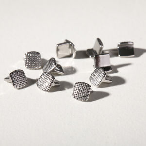 Tongue Tamers Bite Opener 10pcs/bag Dental Orthodontic Lingual Buttons Metal Bondable Mesh Base Dentistry Accessories Materials