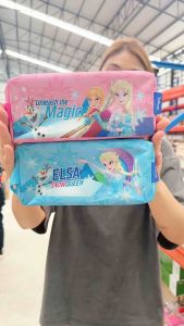 Frozen กระเป๋าใส่ดินสอเอลซ่า อันนา ทรงสี่เหลี่ยม มีหูหิ้ว ลิขสิทธิ์แท้