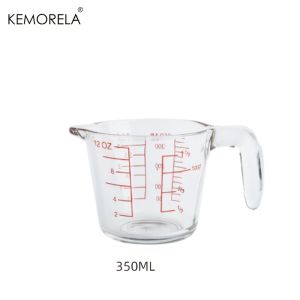 1PCS Multifunctional Glass Measuring Cup with Scale and Handle High Temperature Resistance Microwave Safe for Kitchen Baking