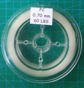 senar leder flurocarbon 100%.tipe senar hard/kaku tidak mudah keriting. panjang senar 50meter