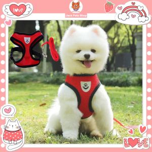 Pet Leash Dog Cat Traction Puppy Kitten Harness Mesh Collar Leash Strap Pet Adjustable Leash Belt