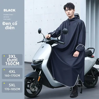 Áo Mưa Dày Dài Cho Người Đi Xe Điện Bảo Vệ Toàn Thân Chống Nước