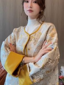 Stylish New Chinese Buddhist Zen Style Womens Tang Suit Jacket Beautiful Fashionable Elegant Wedding Dress Accessory