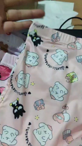 BX025 Celana Short Segiempat Anak Cewe Bahan polister cute motif - Celana dalam boxer anak perempuan - Mini short pant kids short