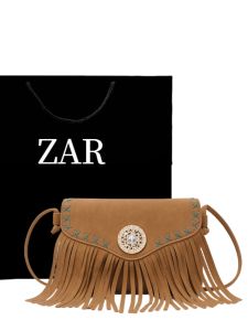 Ethnic Style Flower Inserted Beads Tassel Bag Womens Shoulder Messenger Bag Suede Frosted Soft Leather Woven Contrast Color Womens Bag