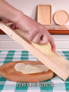 Vegetable Grater Potato Vegetable Cabbage Cucumber Slicer Machine Chips Grater Wooden Chips Grater Kitchen Gadget