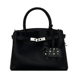 Litchi Grain Soft Leather Tote Handbag Crossbody Bag