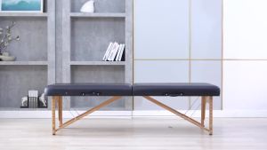 Portable Massage Bed Foldable Foldable Massage Bed Facial Bed Beauty Salon Bed Physiotpy Bed Solid Wood Safety Load Bearing 美容床