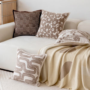 French Floral Pattern Sofa Cushion Cover Modern Nordic Decorative Pillow Case