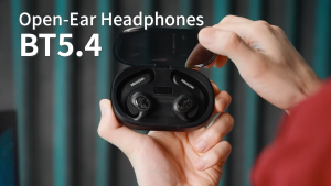 MEEGOO หูฟังบลูทูธแบบแขวนหู Y3 หูฟังแบบมีจอแสดงผลดิจิตอล หูฟังกีฬา Touch Operation Bluetooth 5.4 หูฟังไร้สาย