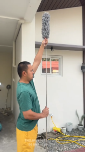 280cm Adjustable Telescopic Bending Duster Feather Duster Long Pole Microfiber Duster