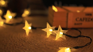 Solar String Lights Star Light Pentagram Star Pendant Warm White RGB Ambient Lighting Applicable Room Kitchen Office Outdoors Christmas Party Courtyard Camping