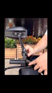 Street King Side Mirror For Motorcycle Honda Click 125i V2 V3 Anti-Glare Adjustable Blue White Lens