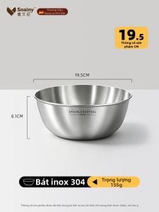 Snainy | Chậu Tròn Đa Năng Inox Thực Phẩm