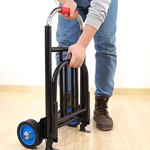 Suminoe Folding Trolley Utility Cart – Portable Collapsible Shopping Wagon Lightweight with 2 Wheels Heavy Duty Oxford Fabric for Grocery Market – Matibay at Sulit