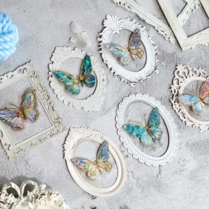 กลวงบรรเทากรอบย้อนยุคภาพตัดปะบัตรโรแมนติกเจอซีรีส์วัสดุจับแพะชนแกะตกแต่ง ทําเอง สําหรับบัญชีมือ4สไตล์เทคโนโลยี คลาย