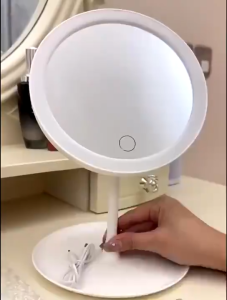 🔥SG LOCAL STOCK🔥4500mah USB charging 3Color LED Makeup Mirror With 5 Magnifying glass