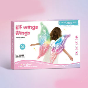 Electric Butterfly Wings Moving Elf Wing with Light And Music Fairy Wings for Girls Luminous Butterfly Wings Dancing Stage Prop