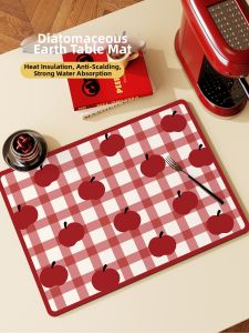 XXM | Cute Diatomaceous Earth Absorbent Insulated Table Mats