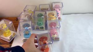 Takara Tomy | Pokemon figure 4 to 6 cm Pikachu Eevee Charmander Squirtle Bulbasaur Jigglypuff Cubone small original Stamp Seal elf toy dolls