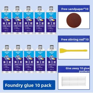 AILIGU | Multi-Purpose Welding Adhesive for Metal Repair High Temperature Resistant Strong Adhesive for Radiator Water Tank Oil Tank Cast Iron Aluminum Stainless Steel Welding AB Adhesive Sandable Sealing