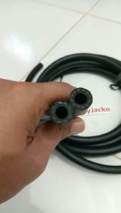 SELANG OIL COOLER MOTOR TAHAN PANAS MERK NCR THAILAND OD 8MM PANJANG 50CM BAHAN TEBAL LAPIS BENANG TAHAN PANAS