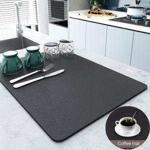 Super Antiskid Large Kitchen Absorbent Draining Mat & Quick Dry Bathroom Pad