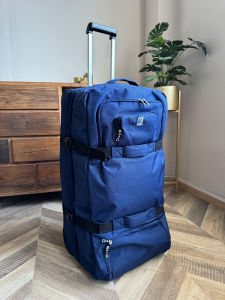 Waterproof Oxford Cloth Luggage Bag 32 Inch Large Capacity Wheel Bag Moving Checked Bag for Men And Women Travel Suitcase