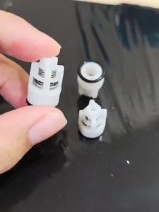 INDOBASE Part Klep Pompa Karet Bawah PVC D12x18mm Putih 1 Pcs