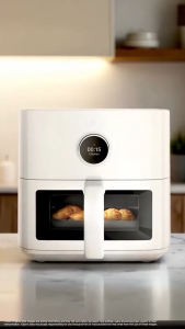 Xiaomi Smart Air Fryer 5.5L หม้อทอดไร้น้ำมัน | 1600W | หน้าต่างภาพ | รองรับการปรุงอาหารด้วยอุณหภูมิต่ำ | รับประกัน 1 ปี