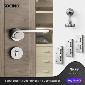 SOCINO | Simple Style Scandinavian Design Silver Color Separate Lock