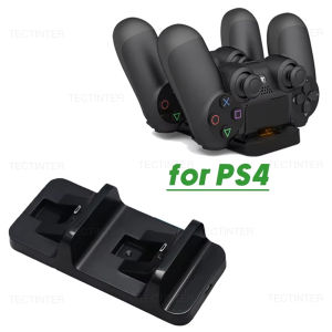 Dual Controller Fast Charger for PS4 Controller Charging Dock Base Stand Holder for PlayStation 4 Controle Gaming Accessories