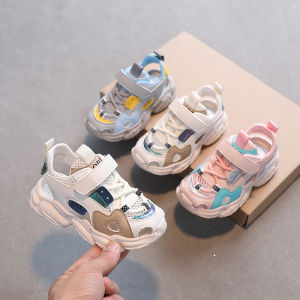 Childrens Sports Sandals Summer New Style Baby Head Wrap Boys And Girls Mesh Hollow out Slip-On Shoes Anti-Slip Rubber Sole